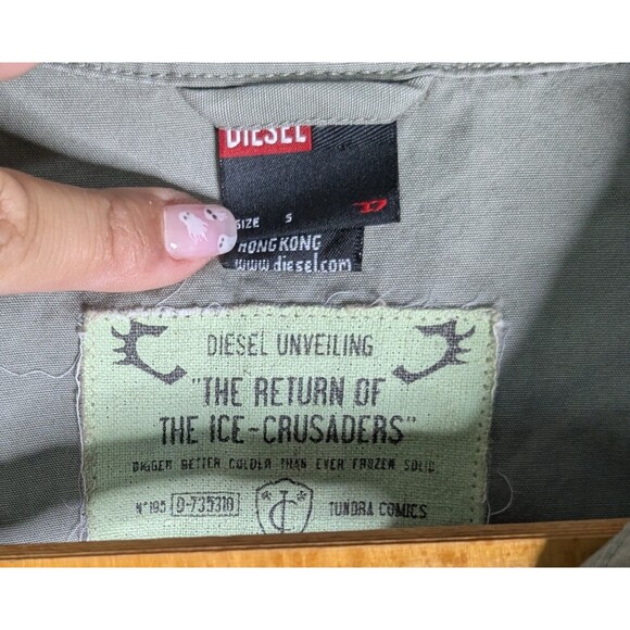 Diesel Utility Army Jacket Womens Size S The Return of The ICE CRUSADERS (364) - Picture 3 of 4